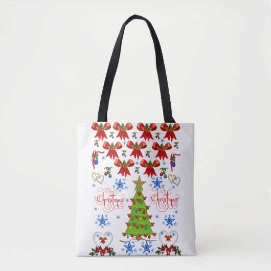canvas tas kerst (Voorkant)