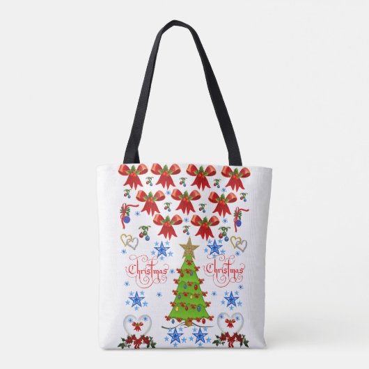 canvas tas kerst (Achterkant)