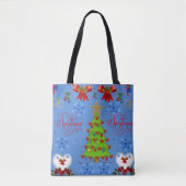 canvas tas kerst (Voorkant)