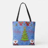 canvas tas kerst (Achterkant)