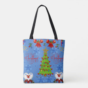 canvas tas kerst