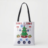 Canvas tas kerst (Voorkant)