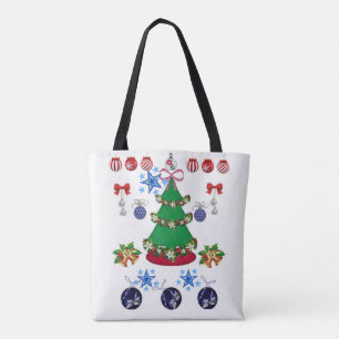 Canvas tas kerst