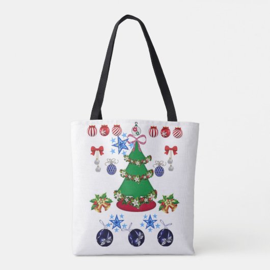 Canvas tas kerst (Achterkant)
