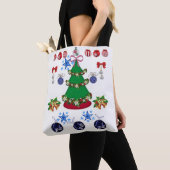 Canvas tas kerst (Dichtbij)