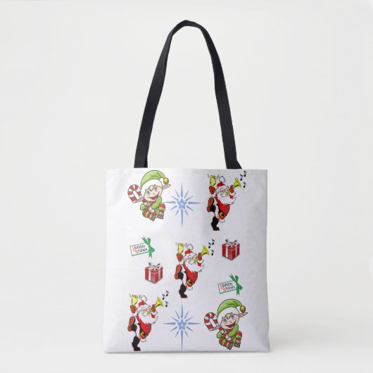 canvas tas kerst (Voorkant)