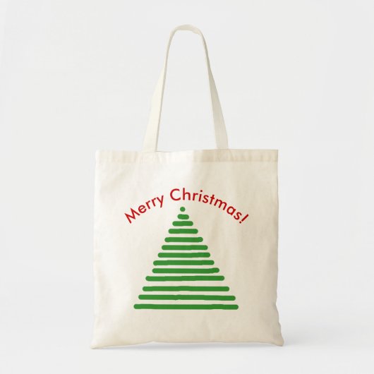 Canvas tas - kerstboom (Voorkant)