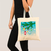 Canvas tas kerstboomversieringen