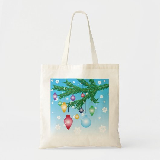 Canvas tas kerstboomversieringen (Voorkant)