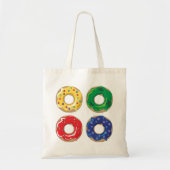 Canvas tas kerstdonuts (Voorkant)
