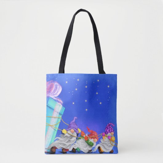 Canvas tas kerstgrint (Voorkant)