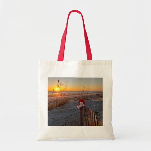 Canvas tas kerststrand (Voorkant)