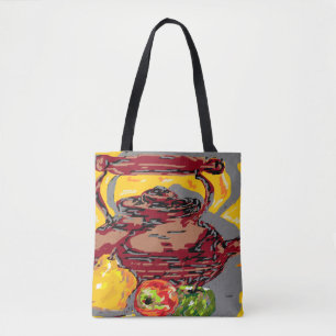 Canvas tas : Kettle with Fruit