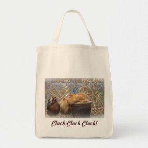 Canvas tas kippen