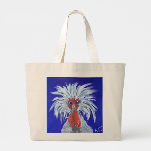 Canvas tas kippen (Achterkant)