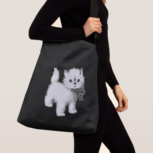 CANVAS TAS KLEIN KATTENONTWERP (Dichtbij)