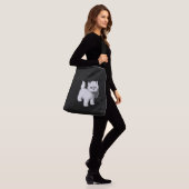 CANVAS TAS KLEIN KATTENONTWERP (Op model)