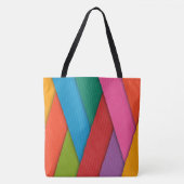 Canvas tas Kleurrijke Driehoeken (Voorkant)