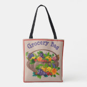 CANVAS TAS - Kleurrijke mand van Fruit #2 - 2-zijd (Achterkant)