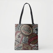 Canvas tas  koffie-labels (Voorkant)
