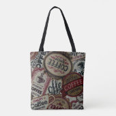 Canvas tas  koffie-labels (Achterkant)