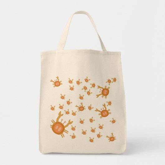 canvas tas krabpatroon (Voorkant)