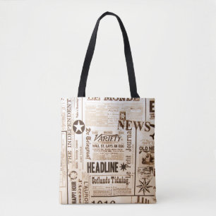 canvas tas krant