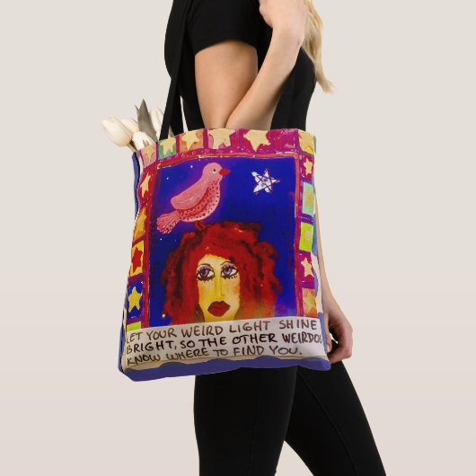 Canvas tas- Laat uw licht helder schijnen zodat de Tote Bag (Dichtbij)