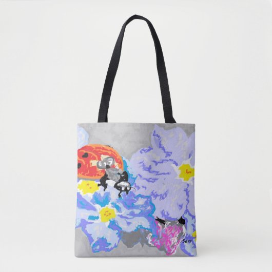 Canvas tas/Ladybug Tote Bag (Voorkant)
