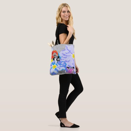 Canvas tas/Ladybug Tote Bag (Op model)