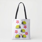 canvas tas ladybugs (Voorkant)