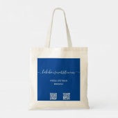 Canvas tas - Lake House Blue (Achterkant)