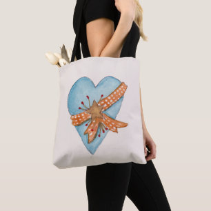 Canvas tas landhart