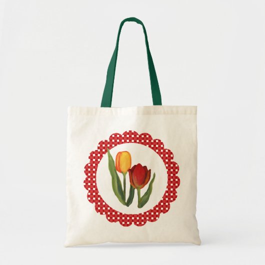 Canvas tas landtulpen (Voorkant)