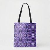 Canvas tas Lavender Dahlia Abstract (Voorkant)