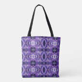 Canvas tas Lavender Dahlia Abstract (Achterkant)