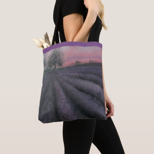 Canvas tas Lavender Design (Dichtbij)