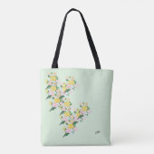 Canvas tas: Lentebloemen Tote Bag (Achterkant)