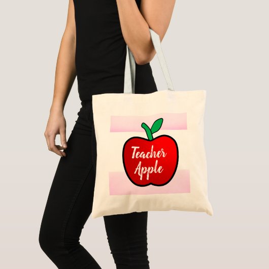 Canvas tas leraar Apple (Voorkant (product))