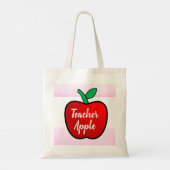 Canvas tas leraar Apple (Achterkant)