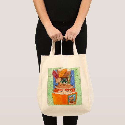 canvas tas "LEZEN" (Voorkant (product))