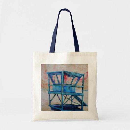 Canvas tas "Lifeguard Station 18" van Warren Long (Voorkant)