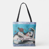 Canvas tas, maak me niet lastig. tote bag (Achterkant)