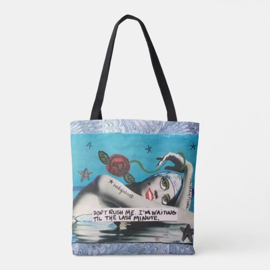 Canvas tas, maak me niet lastig. tote bag (Achterkant)