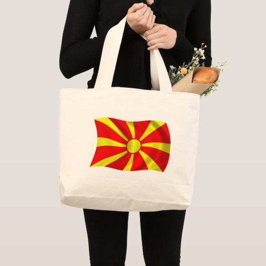 Canvas tas Macedonië-vlag (Voorkant (product))