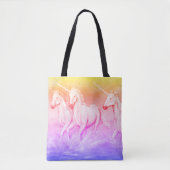 Canvas tas Magische Unicorns (Voorkant)