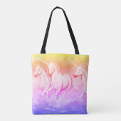 Canvas tas Magische Unicorns (Achterkant)