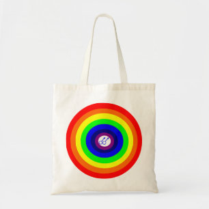 Canvas tas Mannen rondom regenboogbudgetten
