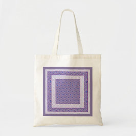  Canvas tas: Mauve, White Ogees en Polkas Tote Bag