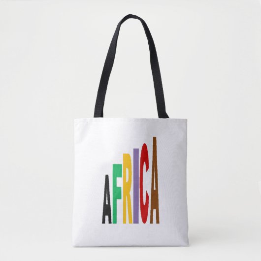 Canvas tas Medium DESIGN AFRIKA (Voorkant)